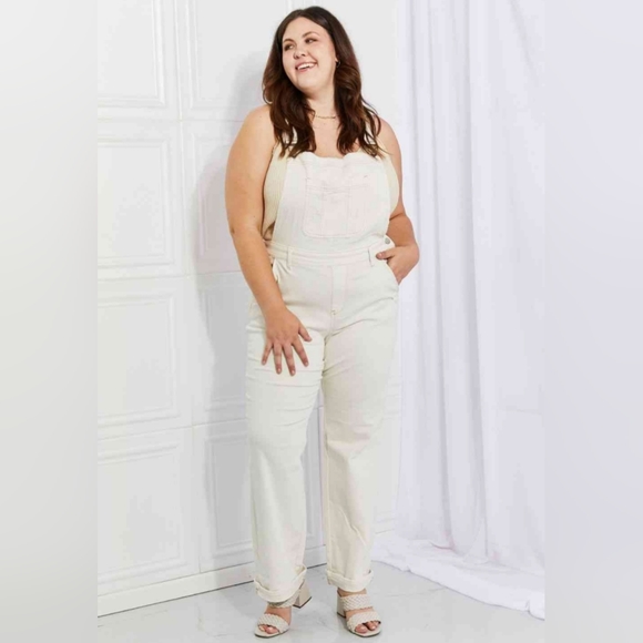 JUDY BLUE Overalls High Waist Taylor Classic Denim Bib Pocket Jean Pant PLUS SZ - Picture 11 of 13